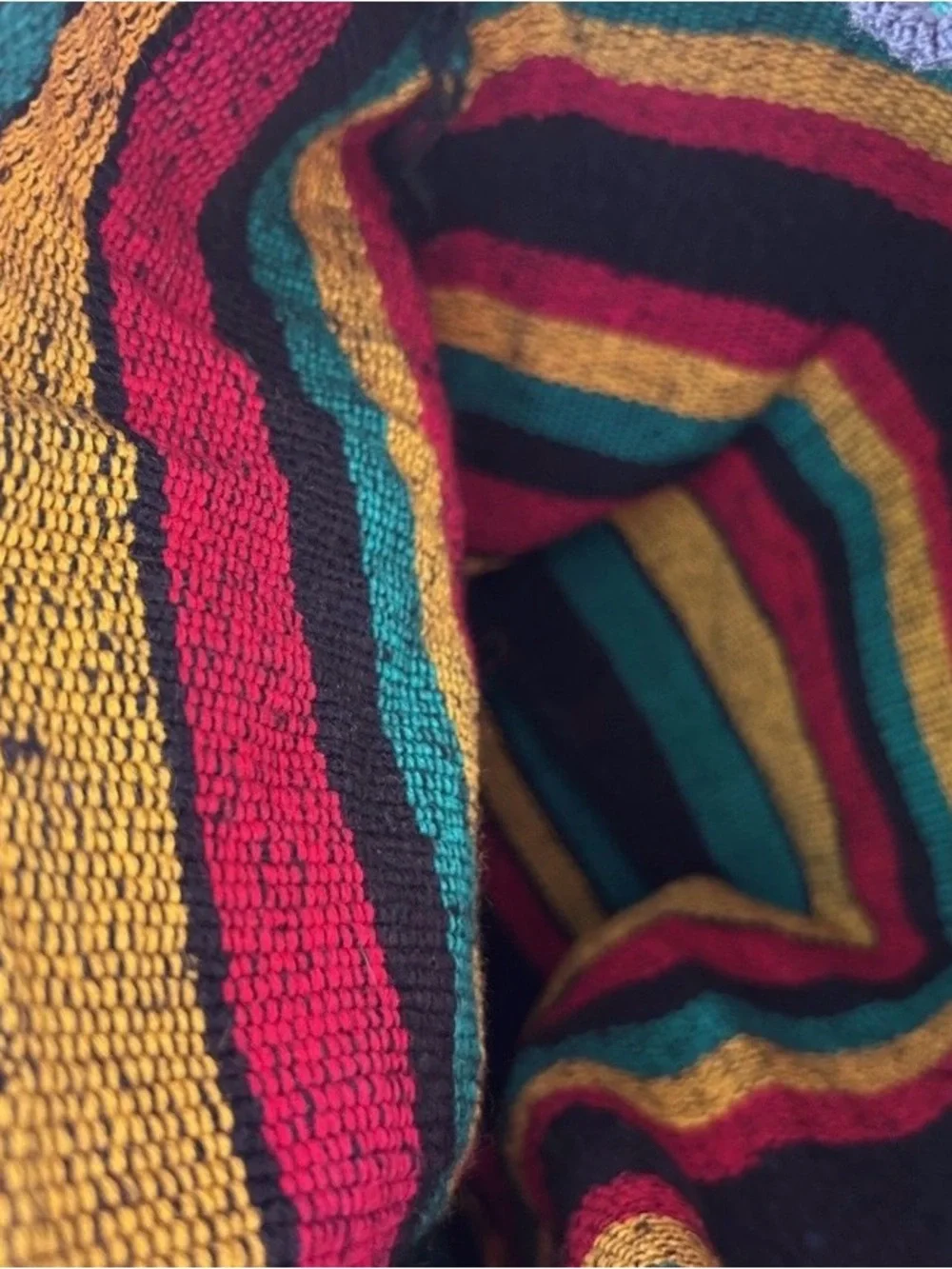 Rasta Backpack Boho Festival Woven Backpack Unisex Hippie Travel Bag
